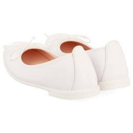 GIOSEPPO Girls Arren Ballet Flats, White, 14 Little Kid