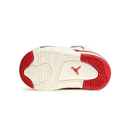 Jordan 4 Retro Baby Shoes (Pale Ivory/Sierra Red)
