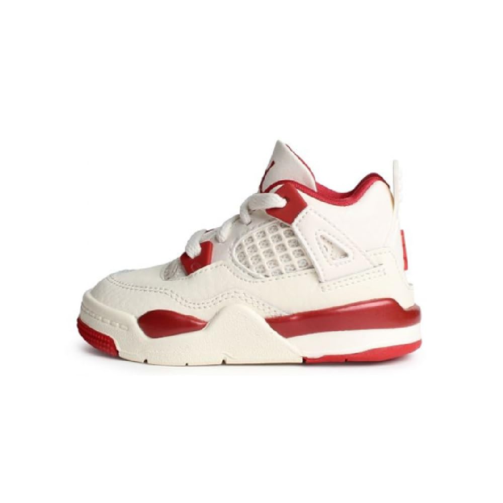 Jordan 4 Retro Baby Shoes (Pale Ivory/Sierra Red)