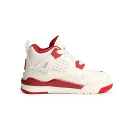 Jordan 4 Retro Baby Shoes (Pale Ivory/Sierra Red)
