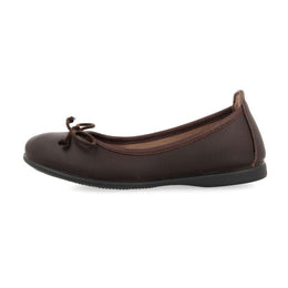 GIOSEPPO Girls' Voltaire Closed Ballet Flats, Brown Marron Marrón, 6 Big Kid