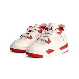 Jordan 4 Retro Baby Shoes (Pale Ivory/Sierra Red)