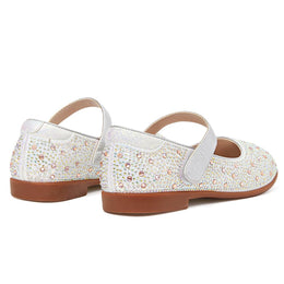 Rhinestone Mary Jane Ballerina Flats - Girls' Dress Shoes