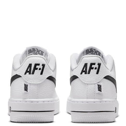 Nike Air Force 1 Low Grade School Lifestyle Shoes (White/Black)