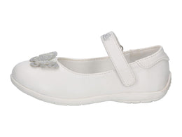 Lico Girls' Nerina V Ballet Flats, White, 7 Big Kid