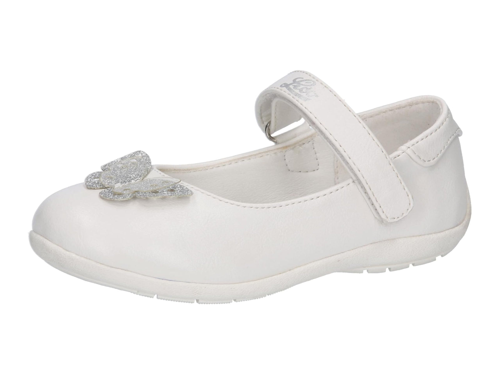 Lico Girls' Nerina V Ballet Flats, White, 7 Big Kid