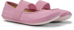 Camper Kids Girls Ballet Flat, Lt/Pastel Pink, 11 Toddler