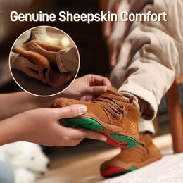 MAX Toddler Winter Snow Boots - Wide Toe Box & Non-Slip Sole