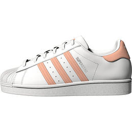 adidas Originals Unisex-Child Superstar White/Haze Coral/White 7