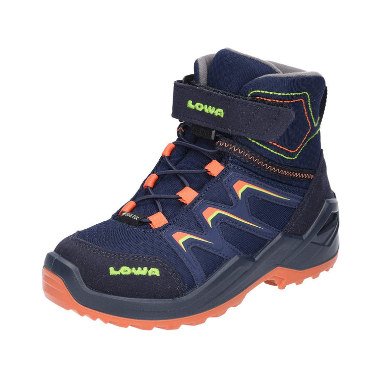 Maddox Warm GTX Kids' Winter Boots - Navy Orange