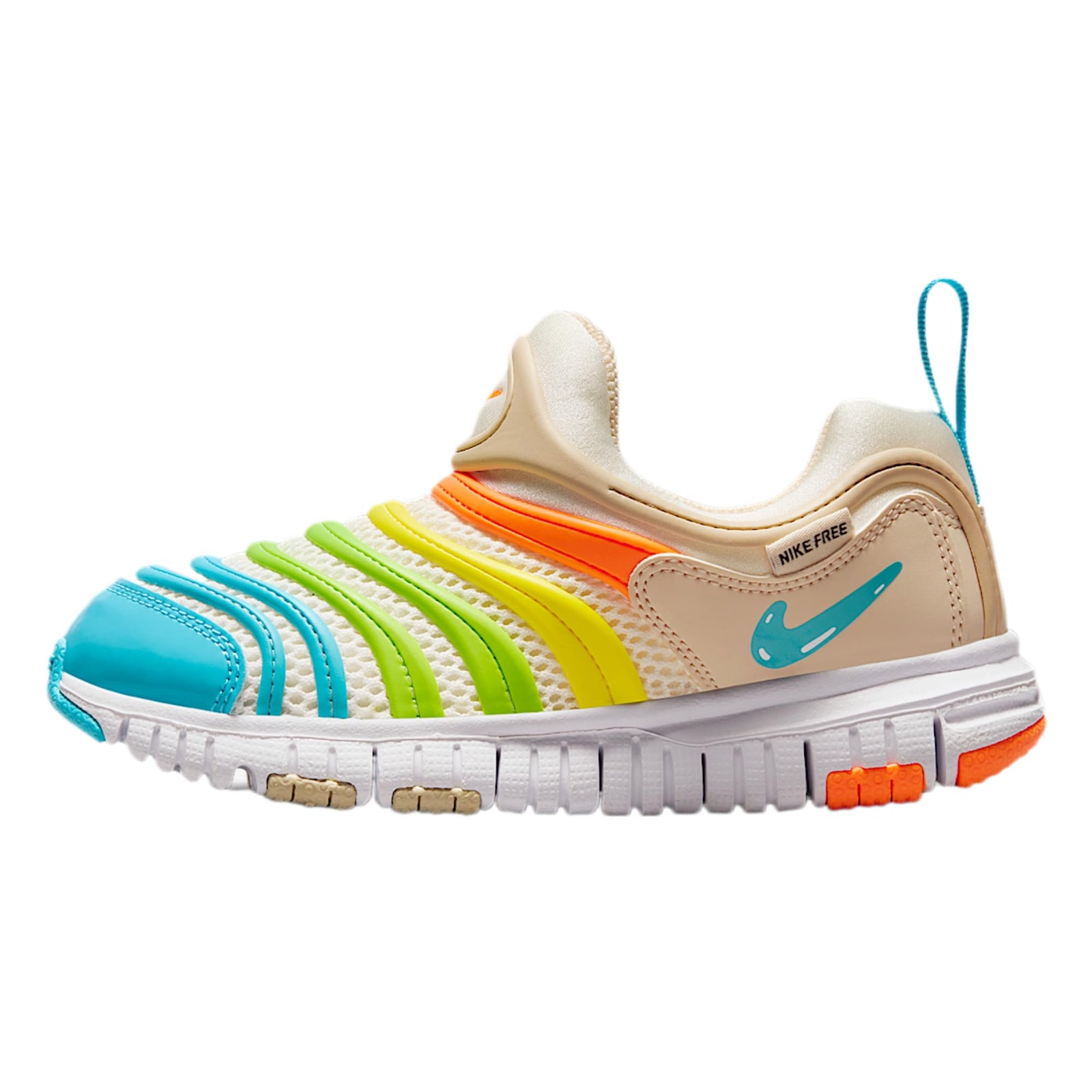 Nike Dynamo Free Little Kids' Shoes (Pale Ivory/White/Sanddrift/Baltic Blue)