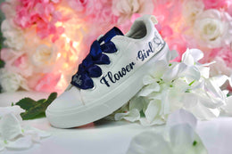 Toddler Slip-On Canvas Breathable Non-Slip Sneakers for Flower Girl Wedding Theme