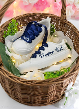 Toddler Slip-On Canvas Breathable Non-Slip Sneakers for Flower Girl Wedding Theme