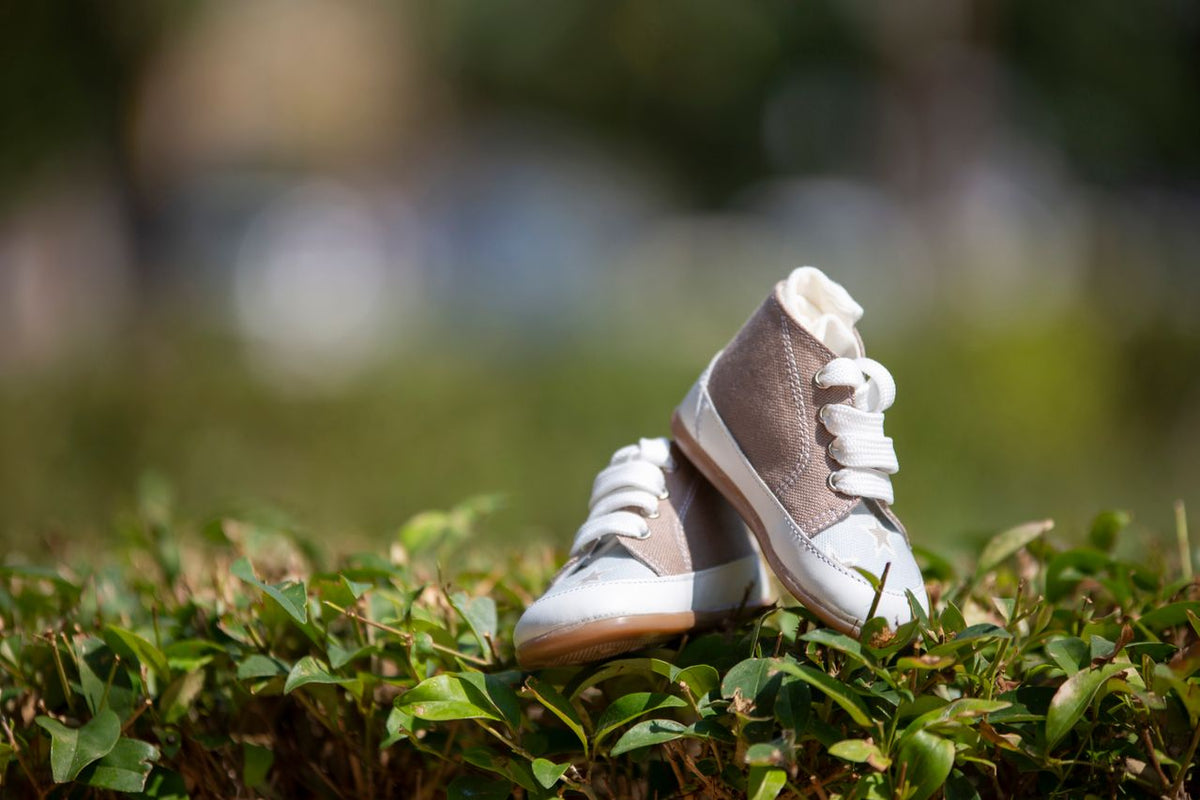 Child wearing comfortable kids shoes